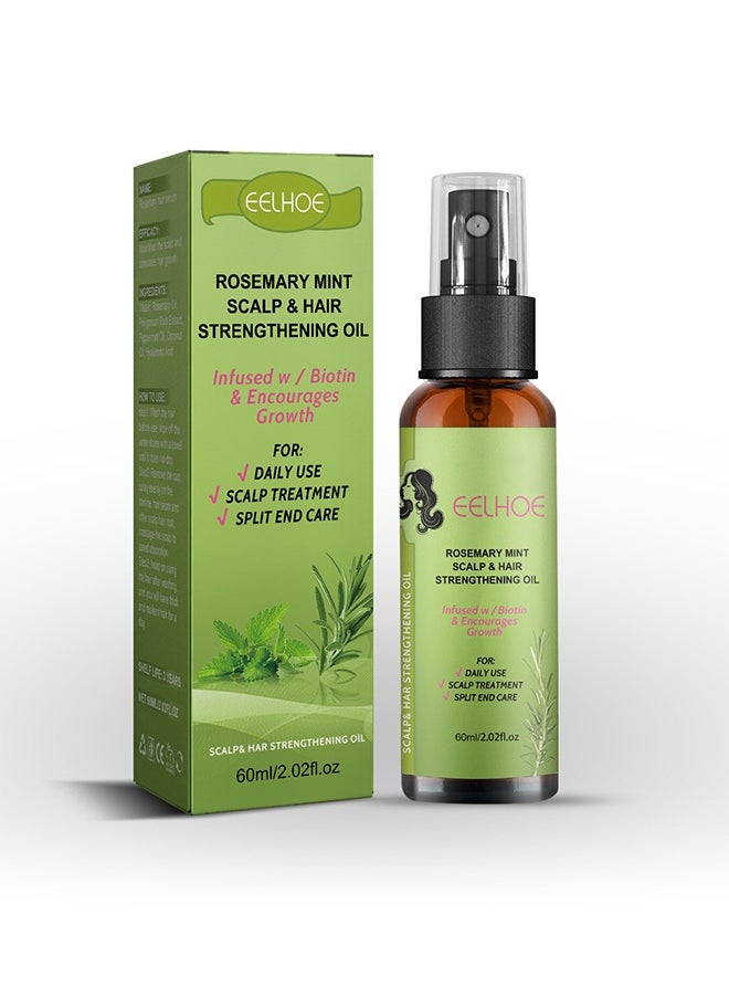 EELHOE - Rosemary Mint Scalp& Hair Strengthening Oil,Stop Hair Loss Hair, Thinning Treatment Hair Growth Oil for Women & Men 60ml - Image 1