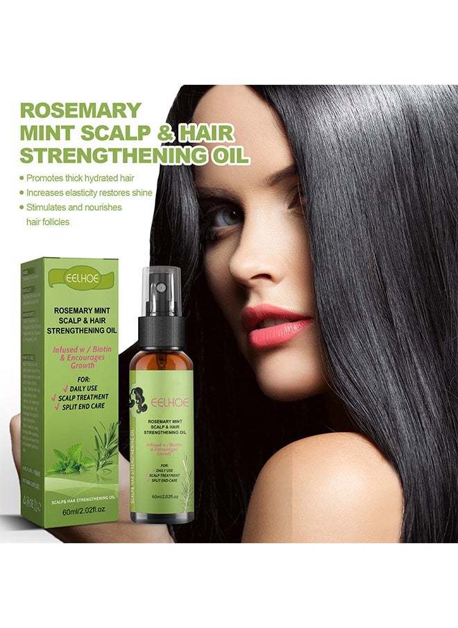 EELHOE - Rosemary Mint Scalp& Hair Strengthening Oil,Stop Hair Loss Hair, Thinning Treatment Hair Growth Oil for Women & Men 60ml - Image 1