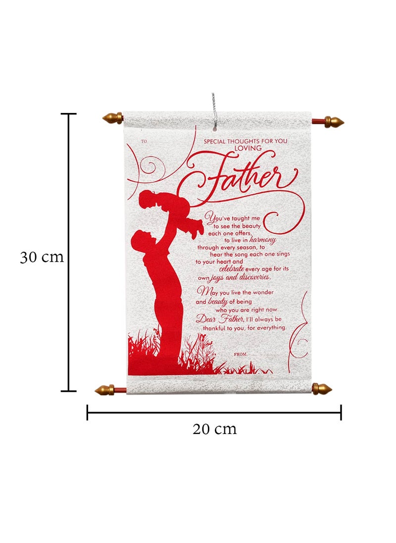 Saugat Traders Saugat Traders Adult Wedding Anniversary Gift For Parents Combo Gift For Mother & Father Scroll Card-Mom Dad, Multicolor  - Image 5