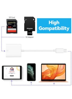 Tersely USB-C SD Memory Card Reader Type C Adapter For iPhone 16/15 Pro/Max/Plus, MacBook Pro Air 2025-2016, M1 M2 M3 Mac/iPad Pro Air/Surface, for Samsung S24/S23/Ultra/Plus, for Google Pixel,More  - Image 4