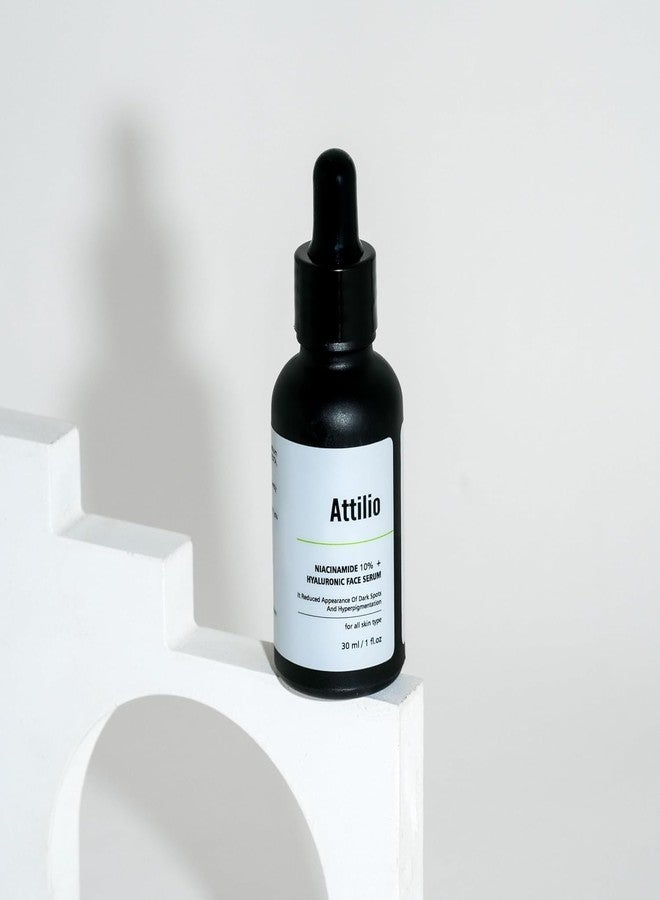 أتيليو سيروم الوجه أتيليو® نياسيناميد 10% + حمض الهيالورونيك - سيروم للتحكم في الزيوت، وترطيب البشرة، وتفتيحها، وعلاج آثار حب الشباب، والبقع الداكنة، وتصغير المسام - تركيبة خفيفة وغير لزجة - 30 مل - Image 5