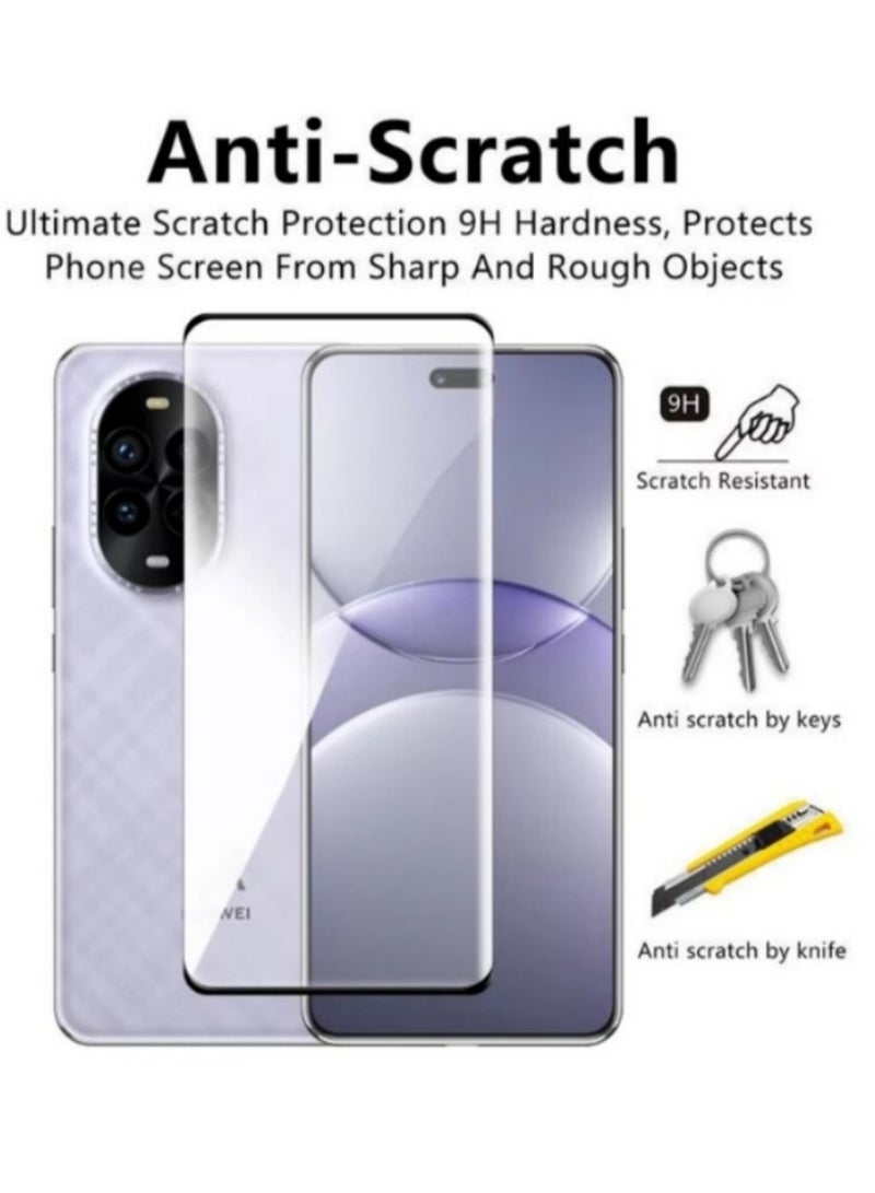 2 in 1 for Huawei Nova 13 Pro Tempered Glass Screen Protector with Camera Lens Film, HD Tempered Glass Film, Anti Scratch Screen Protector Film - Image 2