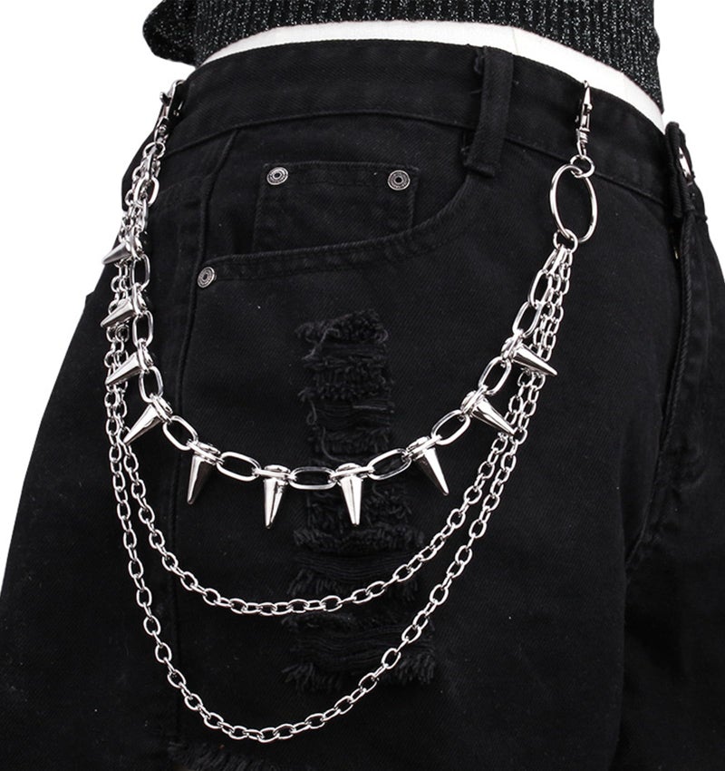 QWALIT Men's Pants Chain - Jean & Biker Chains for Men & Women - Hip Jewelry Punk Chain - Image 2