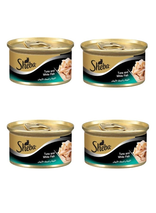 Sheba Tuna & White Fish Wet Cat Food pack of 4 - Image 2
