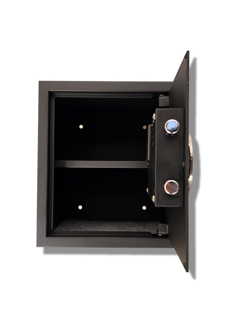 Maxwel Maxwel Biometric Safe Locker 20 Litres Home Hotel and Office Safes wtih Fingerpring access Codes and Manual Keys v2 Round  - Image 5