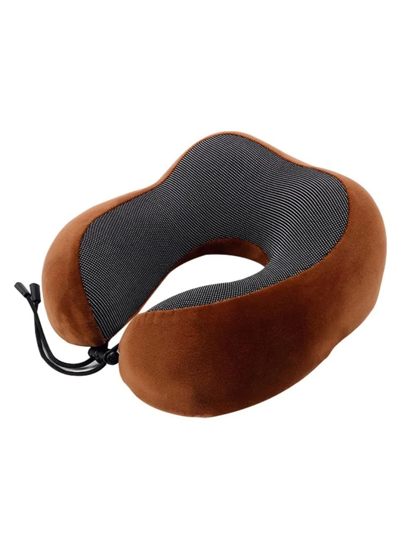 flâneur Comfortable Travel Neck Pillow with Adjustable Strap, Memory Pillow for Head and Neck Support, Lightweight and Compact