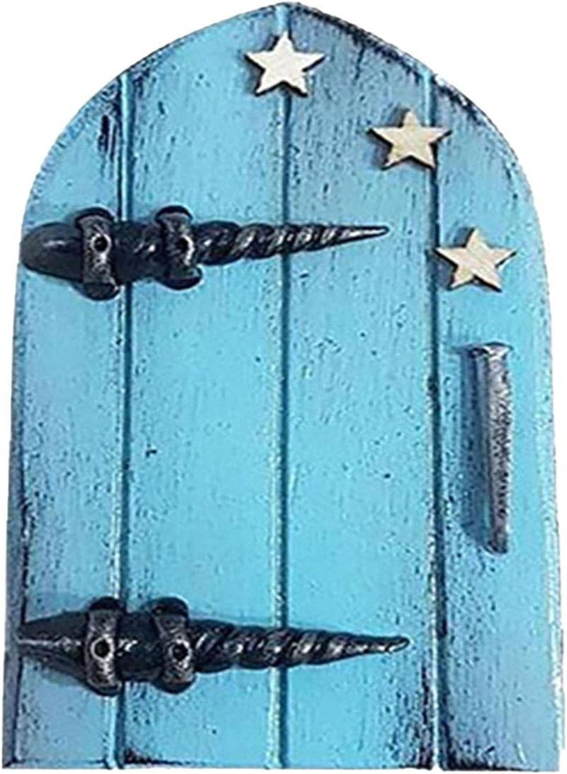 GGOOT Mini Elf Door | Fairy Doors Garden Sculpture Ornament,Miniature Door for Kids Room Wall Trees Yard Art, Outdoor Decor Accessories Indoors Outdoors Use Develop Creativity Expression Learning - Image 5