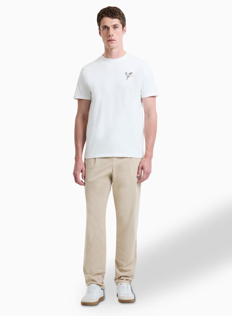 French Connection Ss Japanese Crane Print T-Shirt - Image 4