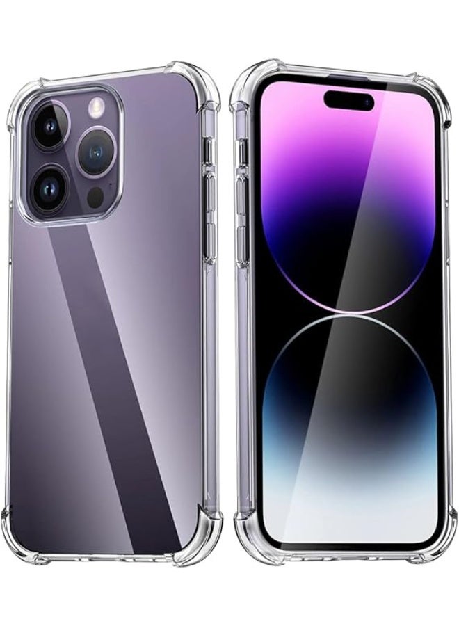 ACLIX Crystal Clear Case For Iphone 14 Pro, Made From High-Quality TPU, Soft, Flexible Design, Ultra-Thin and Durable To Use, Shockproof, Anti-Scratch, Optimum Protection For Your iPhone 14 Pro ( Clear) - Image 1