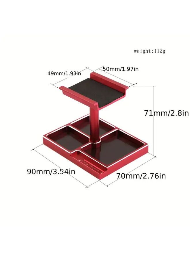 Black RC Car Repair Display Stand Adjustable Maintenance Platform Metal - Image 4