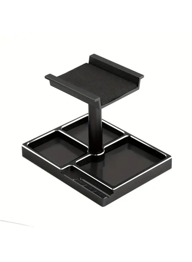 Black RC Car Repair Display Stand Adjustable Maintenance Platform Metal - Image 1