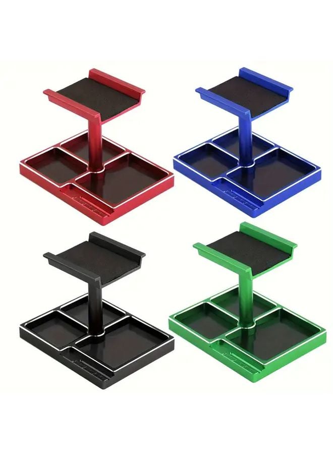 Black RC Car Repair Display Stand Adjustable Maintenance Platform Metal - Image 2