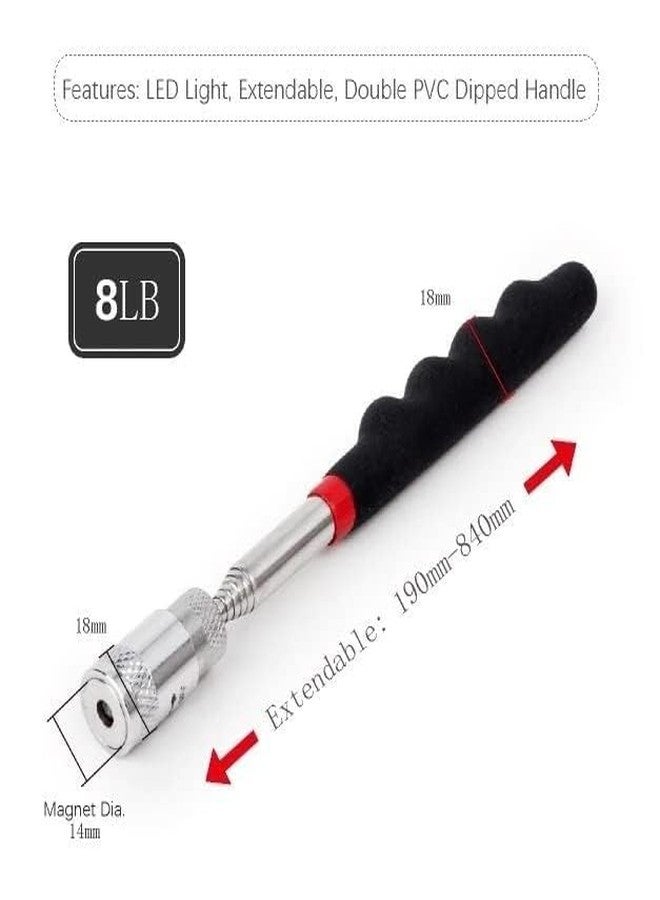 UPTODATETOOLS مجموعة أدوات يدوية من UPTODATETOOLS، 5 قطع، أداة التقاط مغناطيسية، قلم التقاط مغناطيسي قوي، مجموعة أدوات يدوية، أداة التقاط مغناطيسية - Image 4