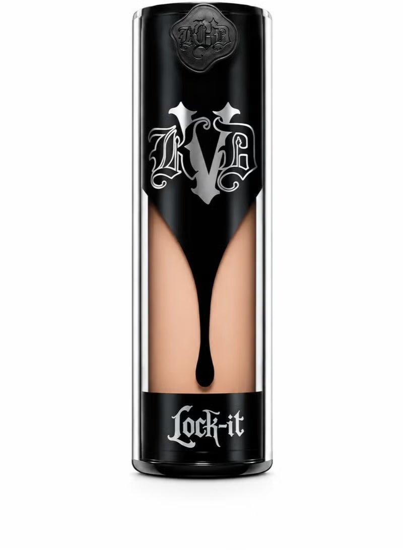 Kat Von D Lock-It Foundation Medium 54 Cool - High-Pigment Full Coverage Matte Vegan Makeup Base