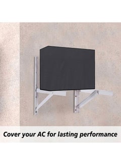 Kuber Industries Kuber Industries Split AC Cover | PVC Square AC Cover | Outdoor Condenser AC Cover | AC Cover for Indoor & Outdoor | AC Cover for Dust Protection | 1.5 Ton Ac Cover | Gray  - Image 4
