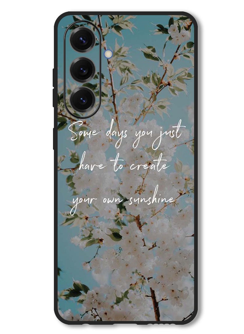 Theodor Case Compatible with Samsung Galaxy F56 6.74 Inch Protection Shockproof Bumper Cover Create your sunshine - Image 1