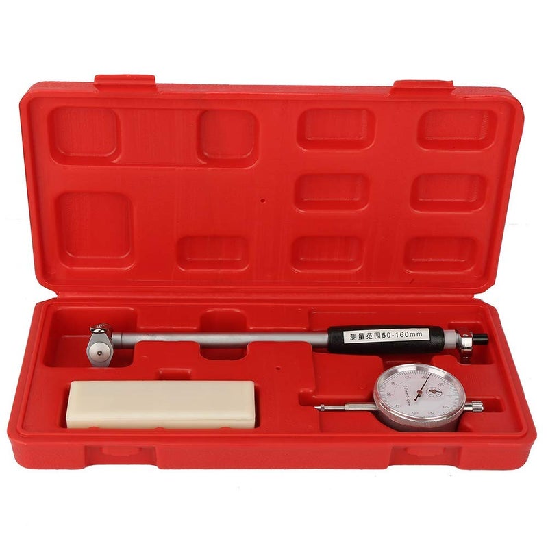 Hilitand Dial Bore Gauge Set Range 50160mm 19663 Inch Diameter Indicator Measuring Engine Cylinder Tool Kit with Case