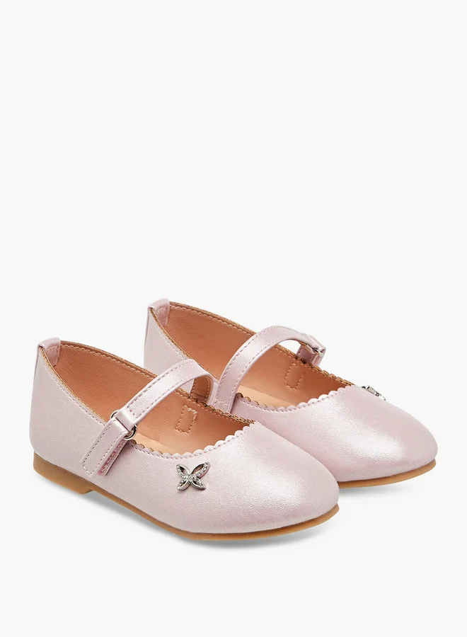 JUNIORS Embellished Shoes with Hook and Loop Closure