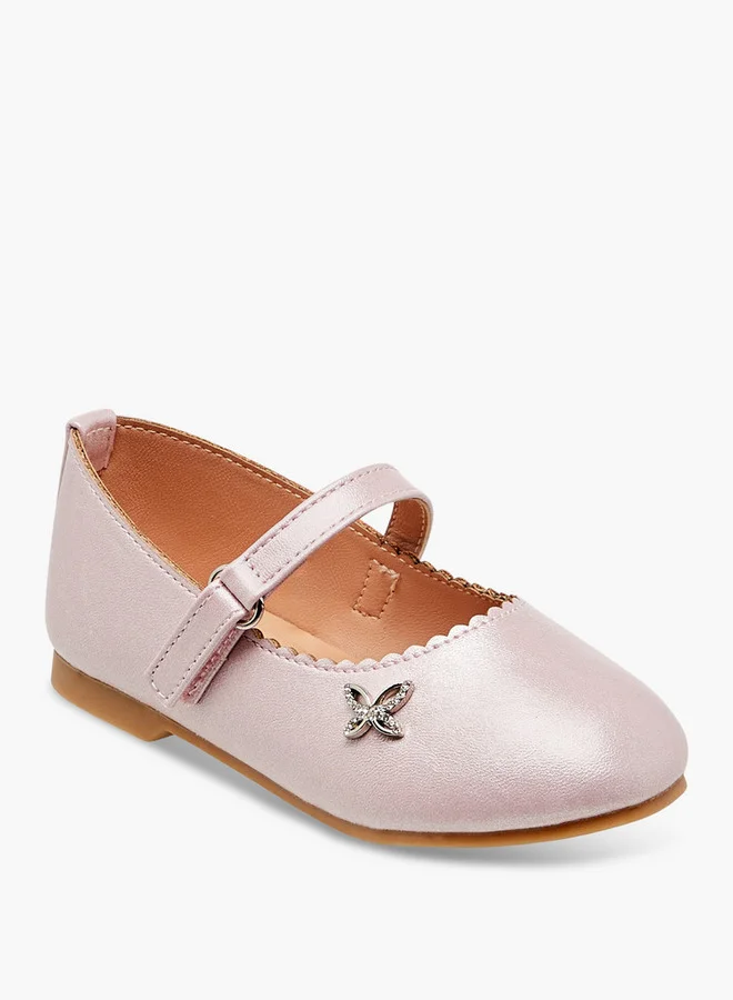 JUNIORS Embellished Shoes with Hook and Loop Closure