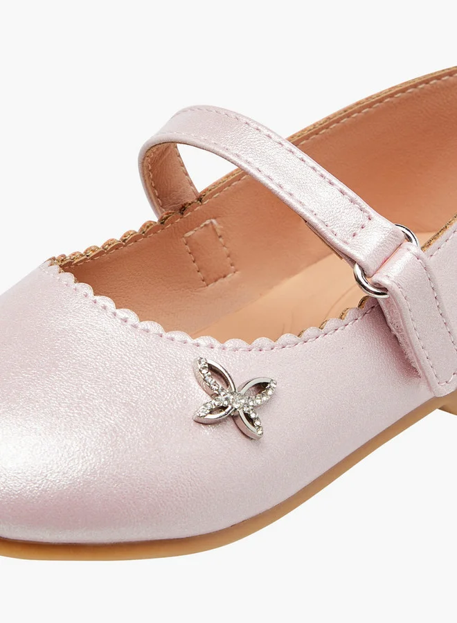 JUNIORS Embellished Shoes with Hook and Loop Closure
