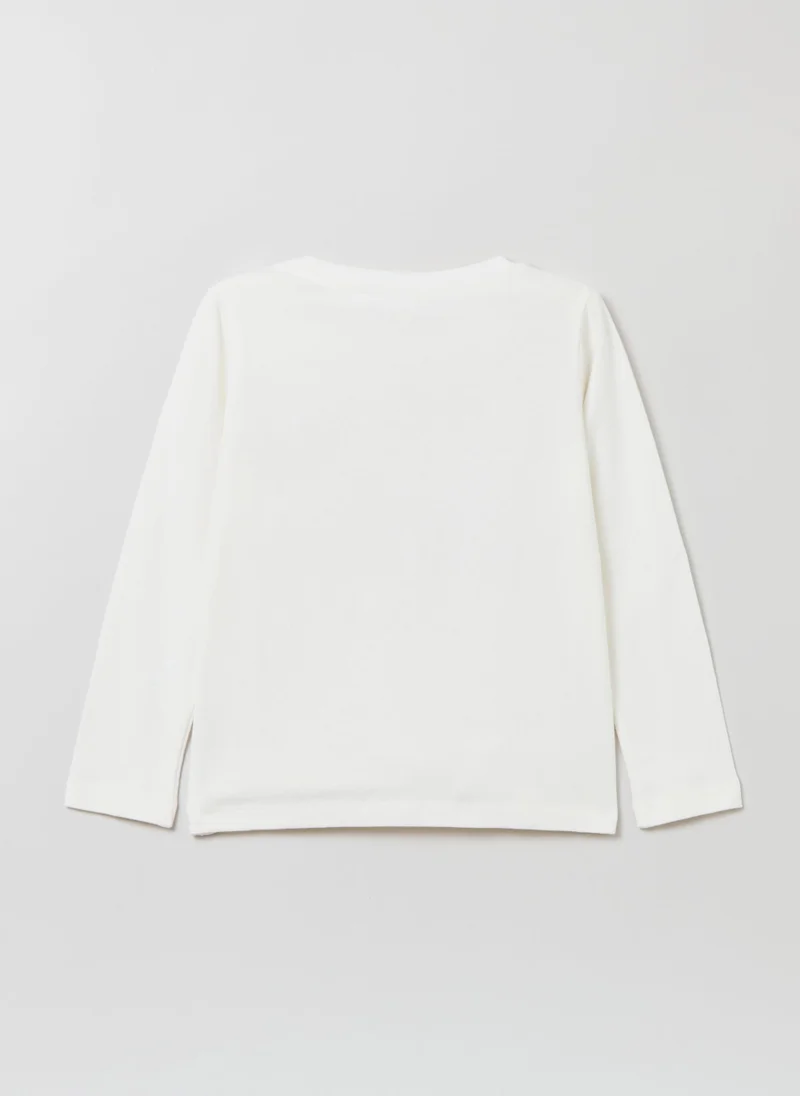 او في اس Ovs Girls Long-Sleeved T-Shirt With Hello Kitty Print