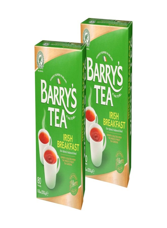 Barry's Tea Irish Breakfast 80 count Tea Bags (Pack of 2) - Image 1