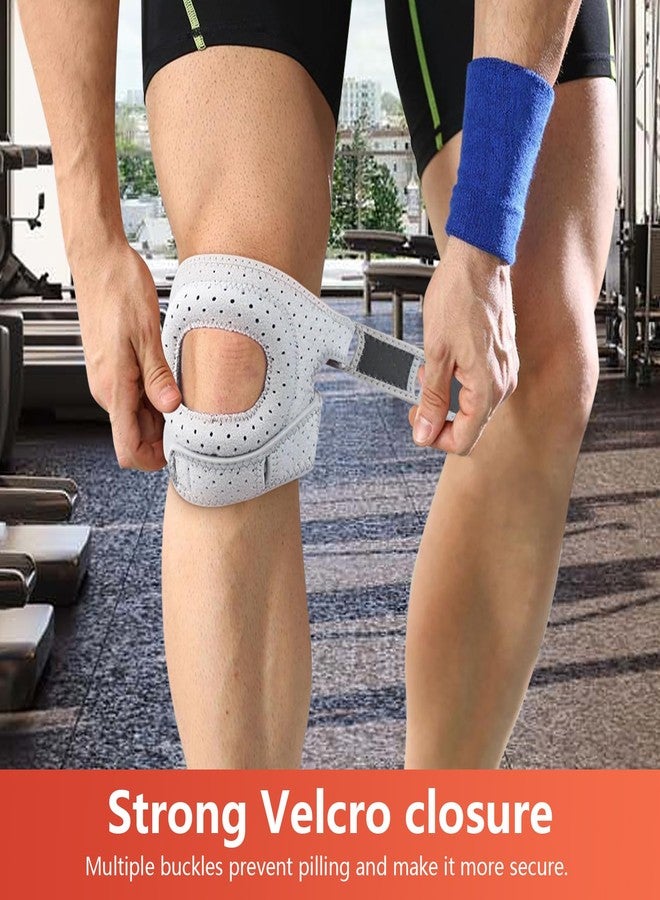 warmow Knee Brace, Patellar Pad Realign Knee Joint While You Move for Women Men, Adjustable Patellar Tendon Support Sleeves, for Meniscus, Orthopedic Surgery and Knee Support for Athletes (Black, Large) - Image 4
