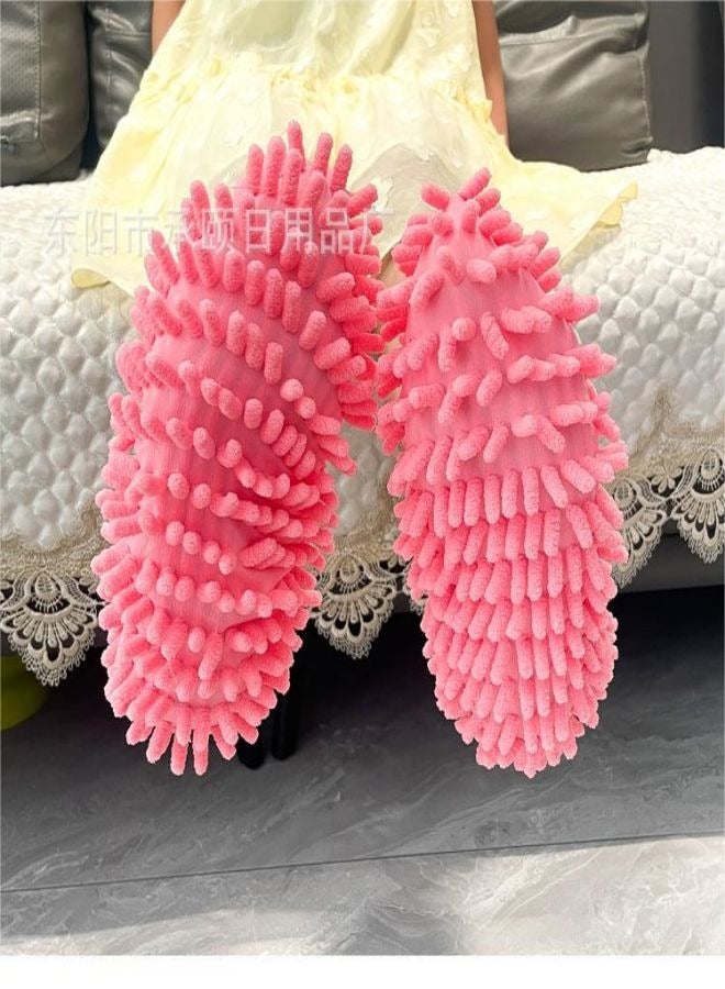 Dust Sock Cleaning Slippers,Mop Slippers for Floor Cleaning, Microfiber Mop Covers Hair Cleaner Foot Socks Caps, Multi-Function Shoe Covers(6 Pairs) - Image 4