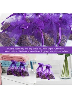 JUE-FISH 10PCS Lavender Sachets Bags, Freshen Your Laundry, Odor Eliminator For Cats And Dogs, Shoes And Gym Bags For Dryers, Closets, Drawers, Sweater Storage And Cars With Premium Dried Lavender Flowers  - Image 3