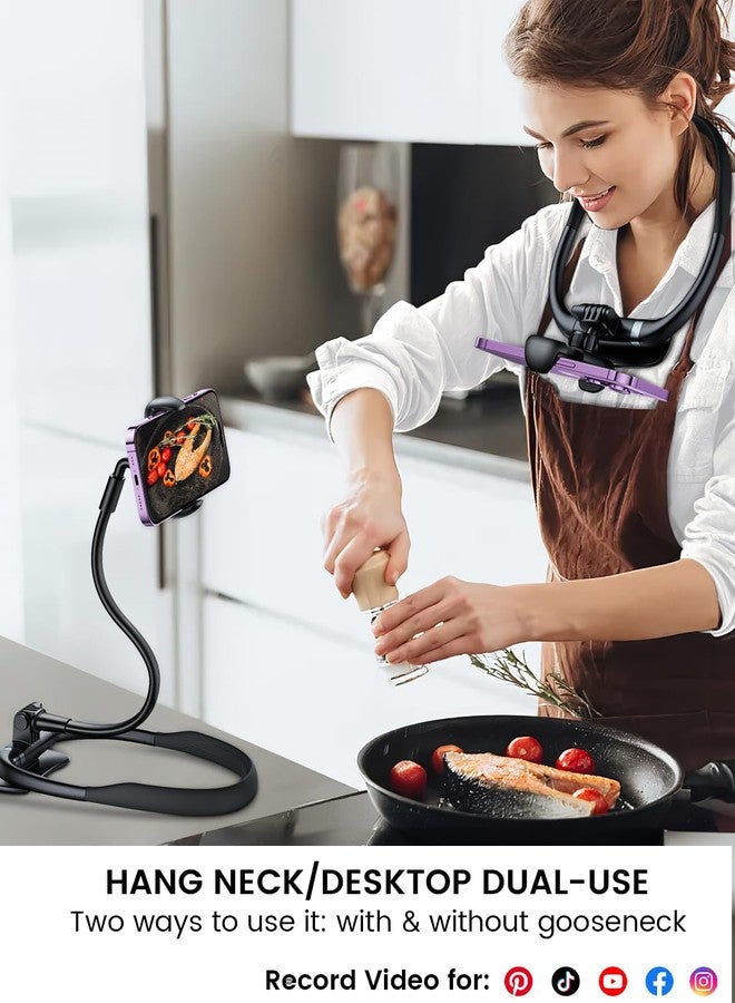 Tryone Neck Phone Holder Stand for Bed: Neckband Gooseneck Flexible Cellphone Mount for iPhone | Samsung & Other 4-7inch Smartphones - Image 5