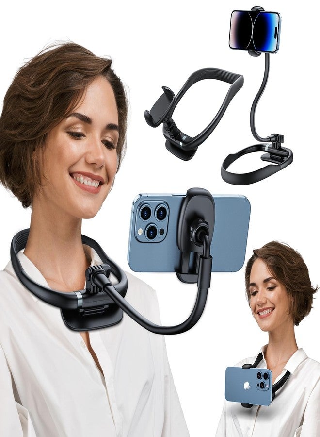 Tryone Neck Phone Holder Stand for Bed: Neckband Gooseneck Flexible Cellphone Mount for iPhone | Samsung & Other 4-7inch Smartphones - Image 1
