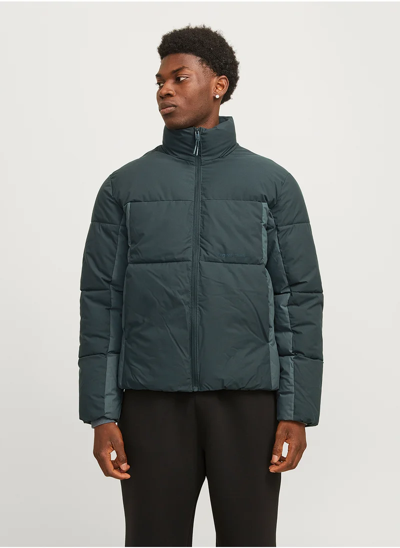 JACK & JONES Zip Through Puffer Jacket