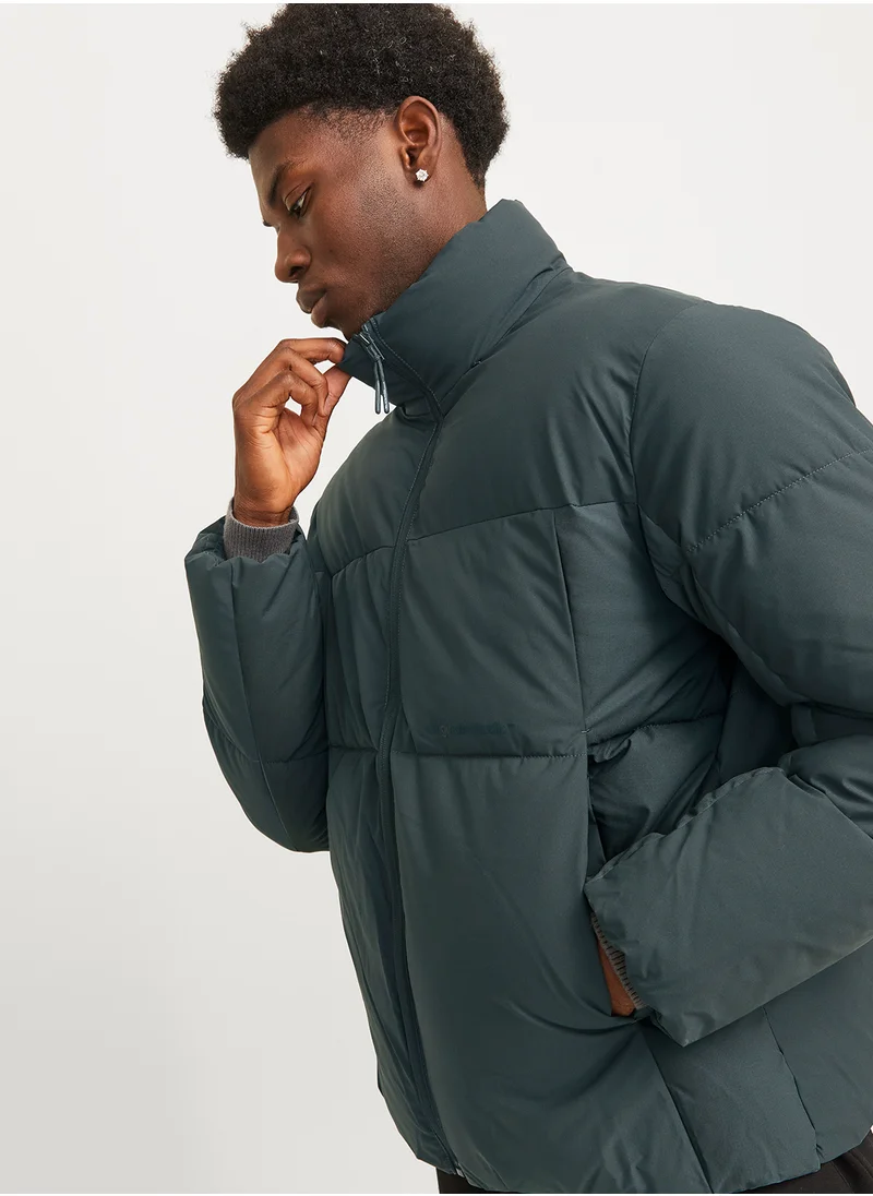 JACK & JONES Zip Through Puffer Jacket