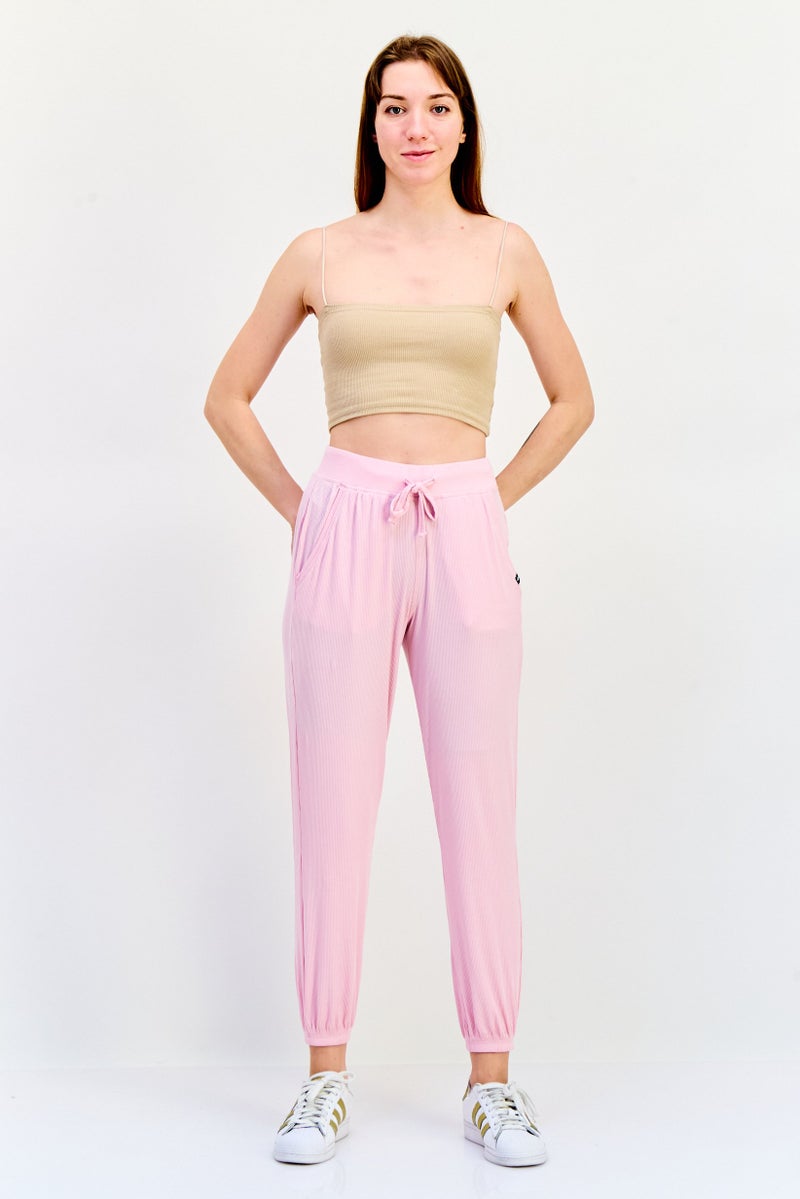 SKECHERS Women Relaxed Fit Training Track Pant, Pink  - Image 4