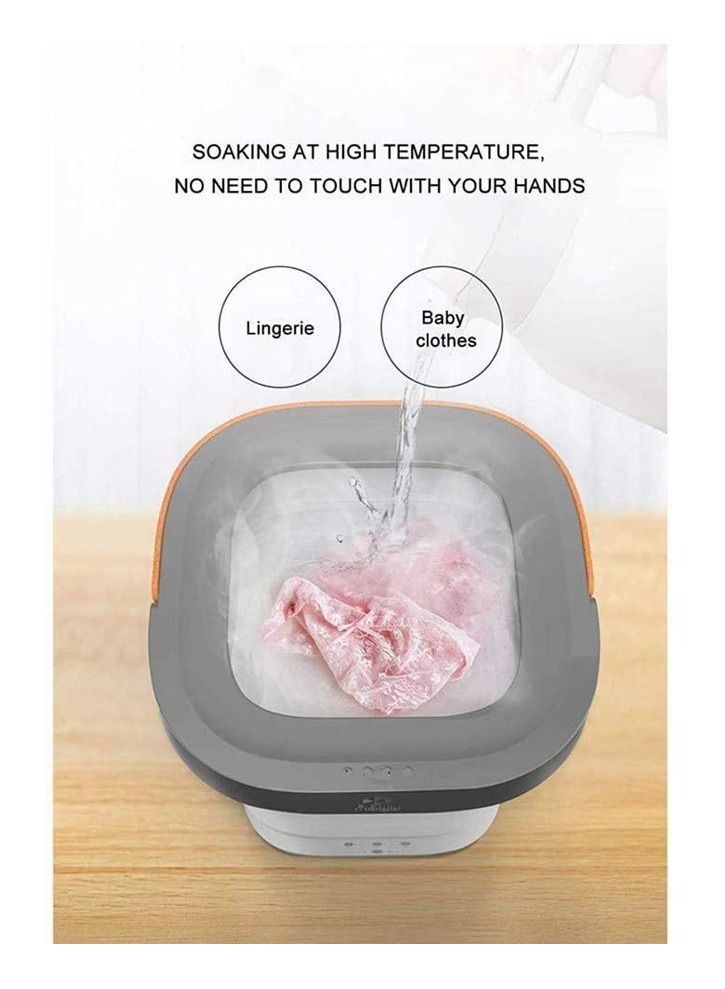 Cool Baby Portable Mini Folding Clothes Washing Machine Bucket Automatic Home Travel Self-Driving Tour Underwear Foldable Washer - Image 4
