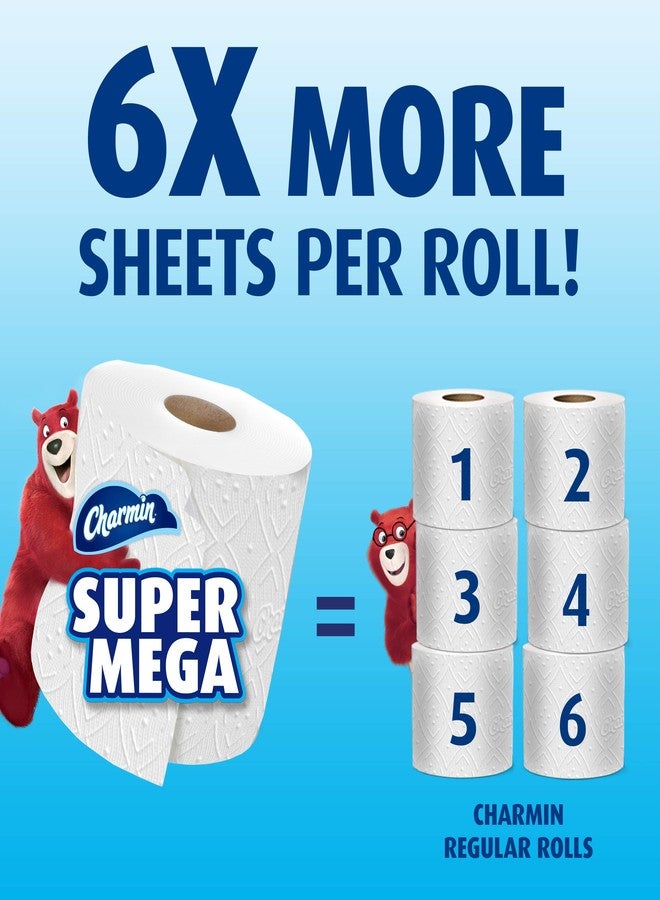 Charmin Ultra Strong Toilet Paper, 6 Super Mega Rolls = 36 Regular Rolls - Image 3