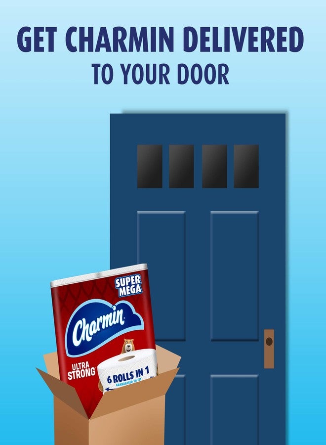 Charmin Ultra Strong Toilet Paper, 6 Super Mega Rolls = 36 Regular Rolls - Image 4