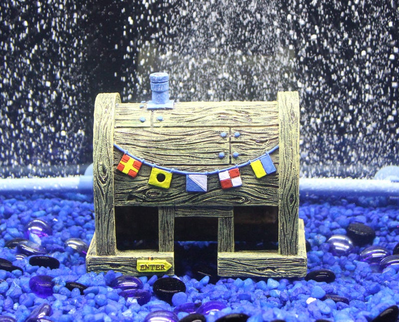 Penn Plax Penn-Plax Spongebob Squarepants Officially Licensed Aquarium Ornament – The Krusty Krab – Medium - Image 2