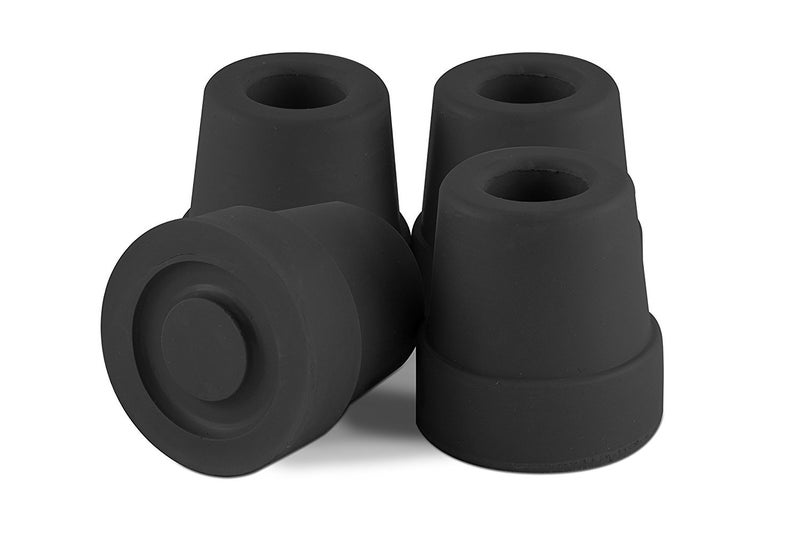 Essential Medical Supply Replacement Quad Cane Tips, Black, 1/2 Inch - Image 2