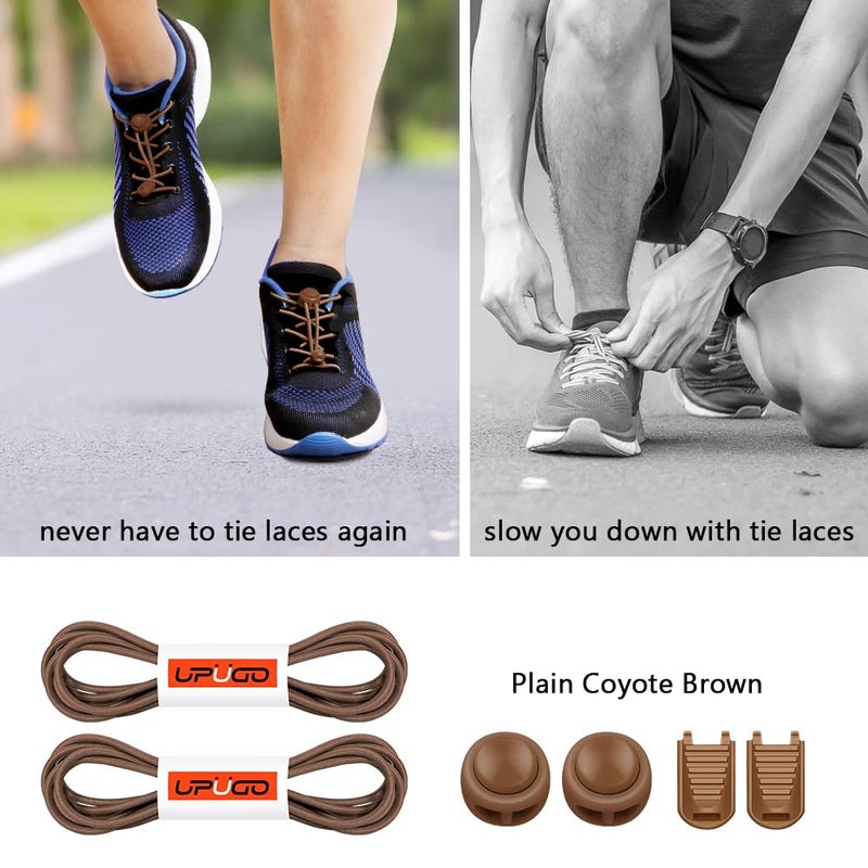 UpUGo Elastic Shoe Laces, No Tie Shoe Laces Tieless for Kids, Adults, Elderly, One Size Fit All - Image 2