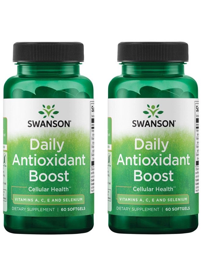 SWANSON Swanson Vitamins A C E & Selenium - Promotes Cellular Health & Immune Support - Supports Natural Defensive Nourishment - (60 Softgels) (2 Pack)  - Image 1