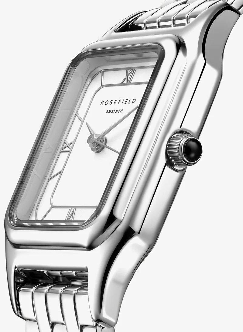 Rosefield  Rosefield Ivy White Silver Roman numbers Steel Strap Silver - OCWSSS-OC02 for Women | Best Price UAE