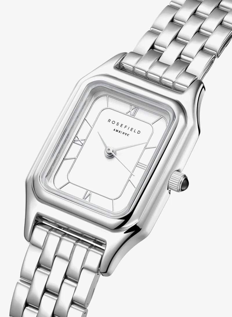 Rosefield  Rosefield Ivy White Silver Roman numbers Steel Strap Silver - OCWSSS-OC02 for Women | Best Price UAE