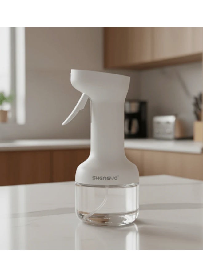 Shengya Multipurpose Glass Oil Spray Bottle with Durable Plastic Head – Fine Mist & Pour Control, 280ml / 170ml - Image 2