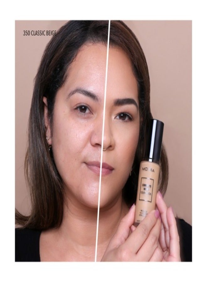 moira moira MOIRA Complete Wear Foundation – Shade 350 Classic Beige Full Coverage, Long-Lasting Matte Finish, Lightweight & Waterproof Formula 30ml  - Image 3