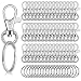 Flasoo 140 Keychains Bulk 70 Keychain Clips and 70 Key Rings for Crafts - Image 2