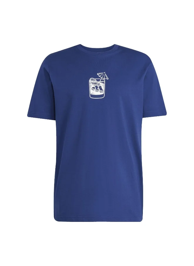 Adidas adidas lounge drink men graphic t-shirt