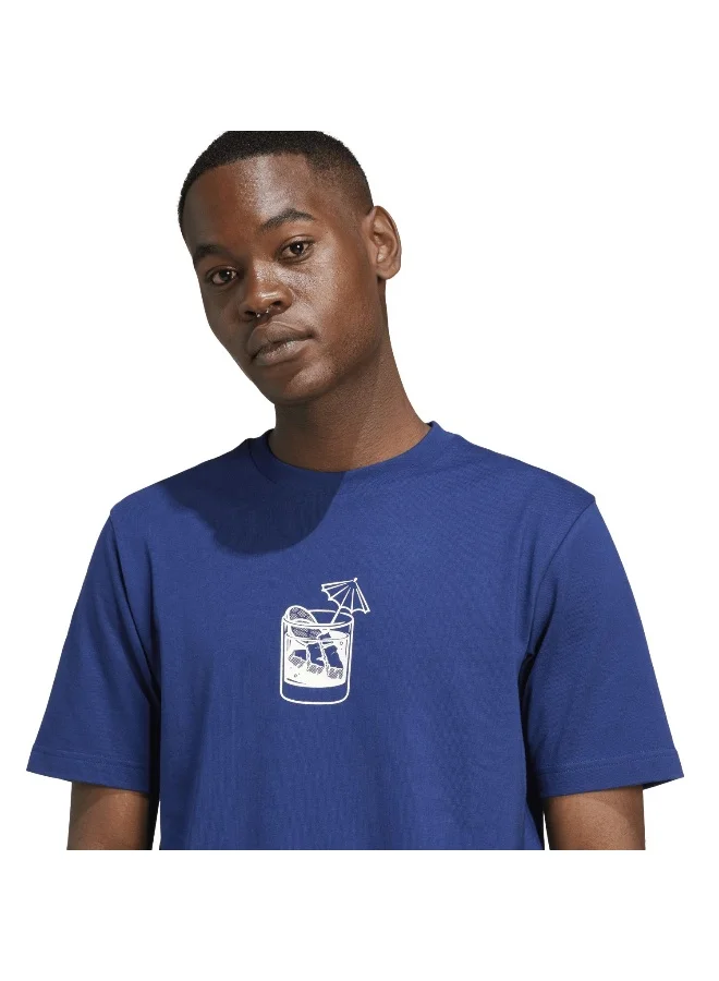 Adidas lounge drink men graphic t-shirt
