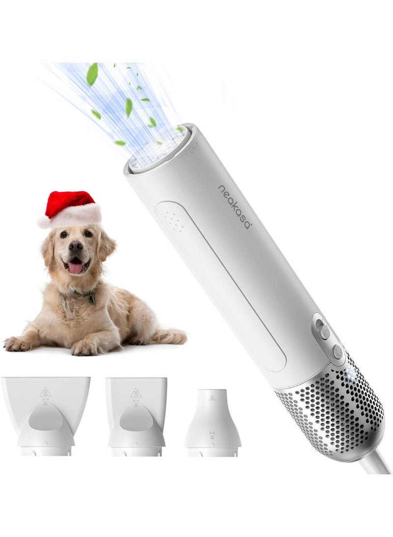 نياكاسا مجفف نيكاسا F1 للعناية بالكلاب | مجفف شعر للحيوانات عالي السرعة، تجفيف سريع، خفيف الوزن 560 جم، هادئ، يحتوي على 8 أوضاع و3 فوهات – محمول للسفر - Image 1
