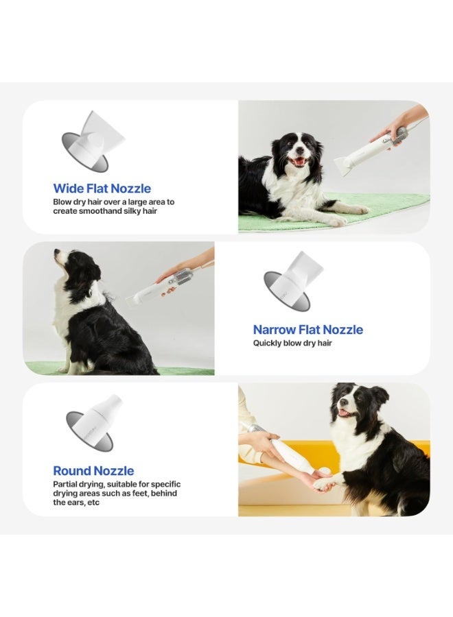 نياكاسا مجفف نيكاسا F1 للعناية بالكلاب | مجفف شعر للحيوانات عالي السرعة، تجفيف سريع، خفيف الوزن 560 جم، هادئ، يحتوي على 8 أوضاع و3 فوهات – محمول للسفر - Image 2